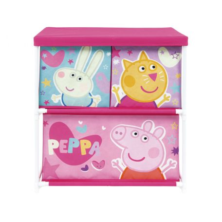 Peppa malac Friends játéktároló állvány 3 rekeszes 53x30x60 cm