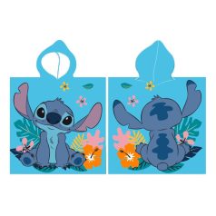   Disney Lilo és Stitch, A csillagkutya Listening Ears strand törölköző poncsó 55x110 cm (Fast Dry)