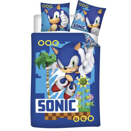 Sonic, a sündisznó Coin Chase ágyneműhuzat 140×200cm, 70×90 cm