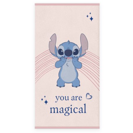 Disney Lilo és Stitch, A csillagkutya Magical fürdőlepedő, strand törölköző 60x120cm