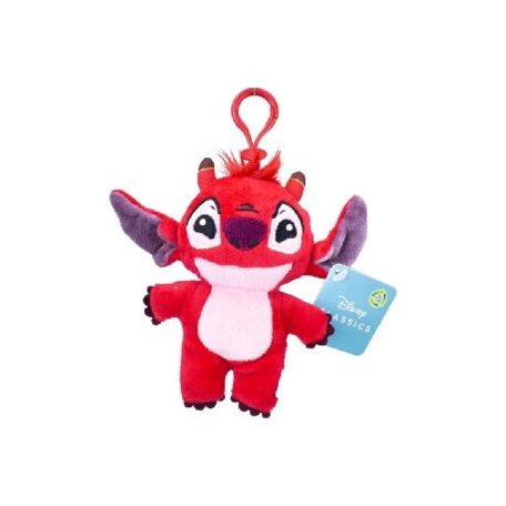 Disney Lilo és Stitch, A csillagkutya Leroy 2D plüss figura akasztóval 14 cm