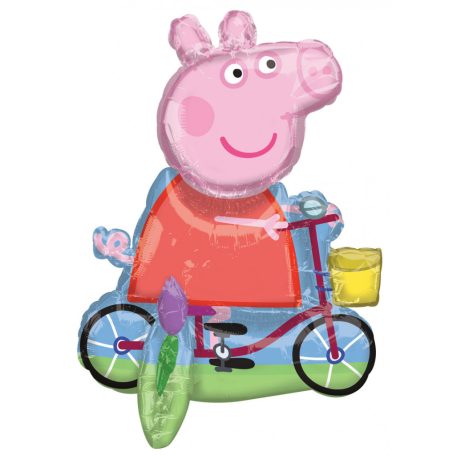 Peppa malac Bicycling fólia lufi 55 cm