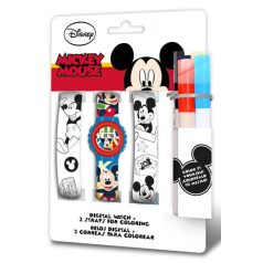   Disney Mickey Fun digitális karóra + színezhető óraszíj szett