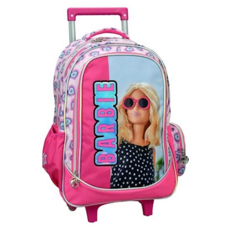 Barbie Summer gurulós iskolatáska, táska 46 cm