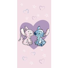   Disney Lilo és Stitch, A csillagkutya Love fürdőlepedő, strand törölköző 70x140cm