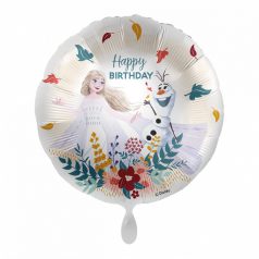   Disney Jégvarázs Elsa, Olaf Happy Birthday fólia lufi 43 cm