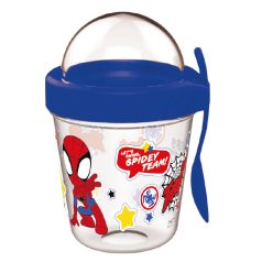   Pókember Spidey pohár snack tartó fedéllel és kanállal 350 ml